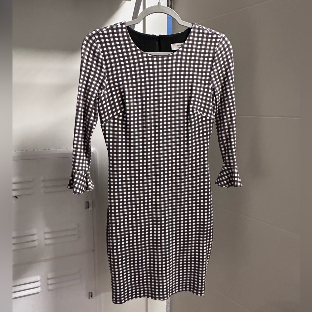 Checkered Black and White Dress